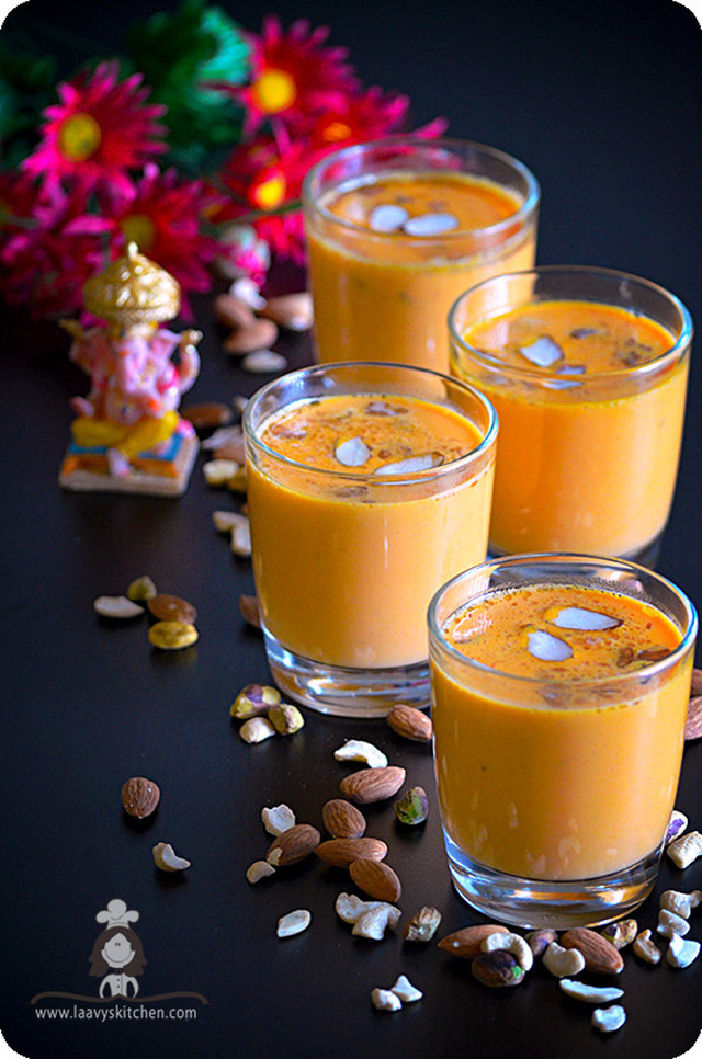 Carrot Milkshake / Carrot Kheer - A healthy summer drink