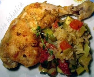 Pileći bataci s rižom i povrćem :: Chicken legs with rice and vegetables