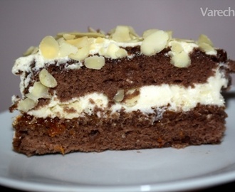 Kakaová torta so smotanovo-šľahačkovým krémom