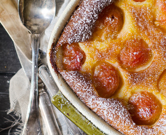 Clafoutis med plommon