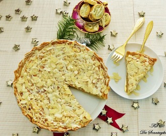 I wish you a merry Christmas..Mandel-Marzipan Tarte mit weißer Schokolade