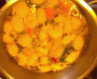 Zeleninová polievka na kvasniciach (fotorecept)