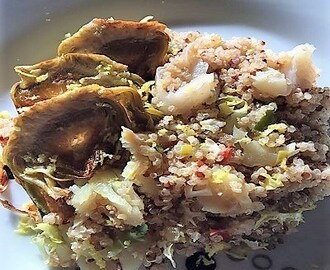 Quinoa con bacalao fresco