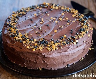 Klassisk sjokoladekake med kakao