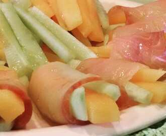 Involtini di Pesce Spada con Melone & Cetrioli (Ricetta leggera, veloce e senza cottura)