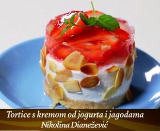 Video: Tortice sa kremom od jogurta i jagodama
