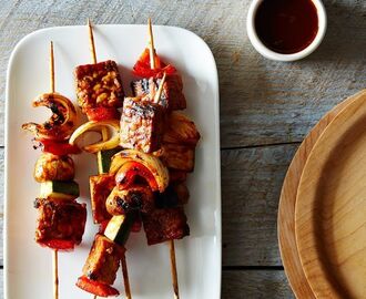 Tempeh Kebabs with Homemade Barbecue Sauce