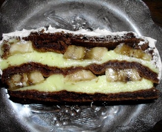 Čokoladna krem torta sa bananama