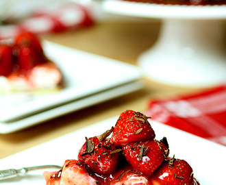 Strawberry Tart with Chocolate Ganache and Mascarpone Cream