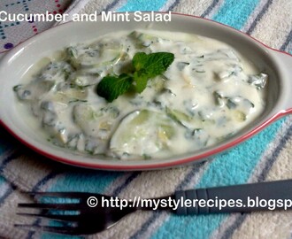 Cacik | Cucumber and Mint Salad | Turkish Salad Recipe