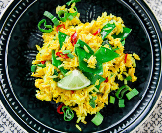 Gebratener Reis mit Gemüse – schnelles, gesundes Mittagessen