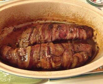 Roasted Bacon Wrapped Pork Tenderloin