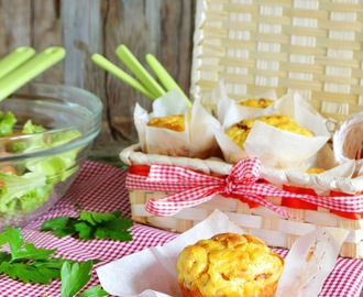 Muffins de jamón serrano y zanahoria "Amigas unidas por un click"
