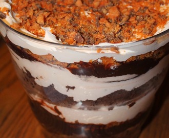 Butterfinger Brownie Trifle