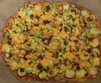 Rosenkohl-Pizza