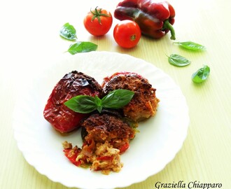 Peperoni ripieni con carne e olive | Ricetta