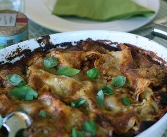 Vegetarisk lasagne med pesto