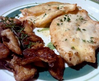 Pechuga de pollo con boletus salteados – Scaloppine di pollo con porcini arrostiti