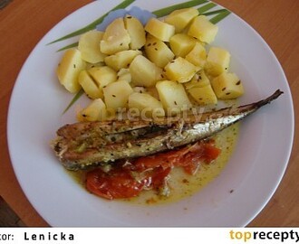 Makrela se zeleninou na grilu