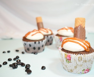 Cupcake de Café y Caramelo Salado