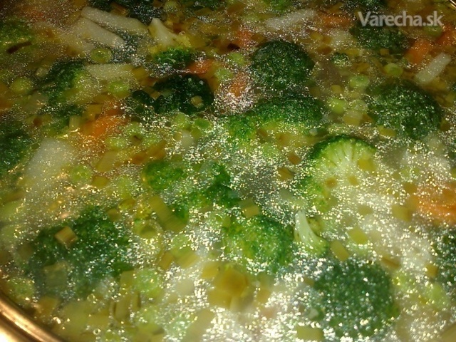 Zeleninová polievka so syrovými knedlíčkami(fotorecept)