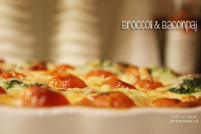 Enkel, snabb Smördegspaj med Broccoli & Bacon