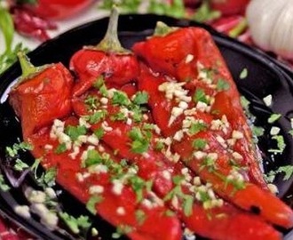 SALATA od pečenih crvenih rog paprika