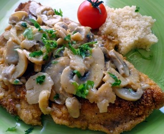 Brzi odrezak sa šampinjonima :: Quick pork schnitzels with button mushrooms
