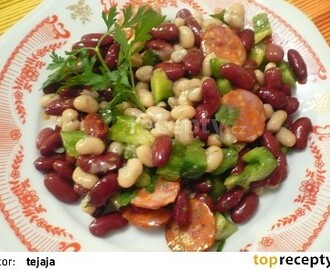 Pestrý fazolový salát