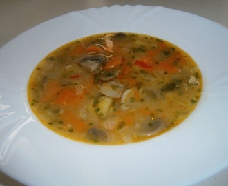 Pórovo - šampiňónová polievka
