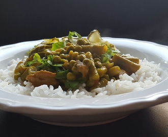 Recept: Jonna’s curry madras met rijst, kip en groente