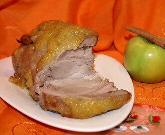 Схаб (свиная корейка) в яблочной глазури