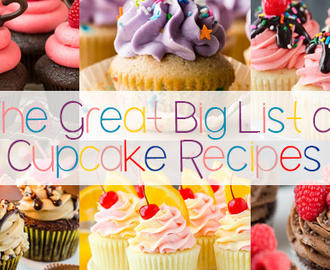 The Great Big List of Cupcake Recipes