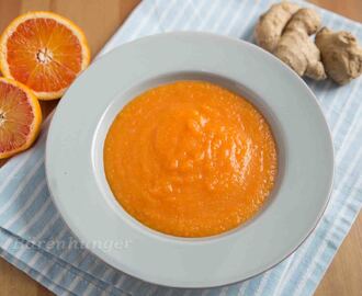 Linsen Orangen Karotten Suppe