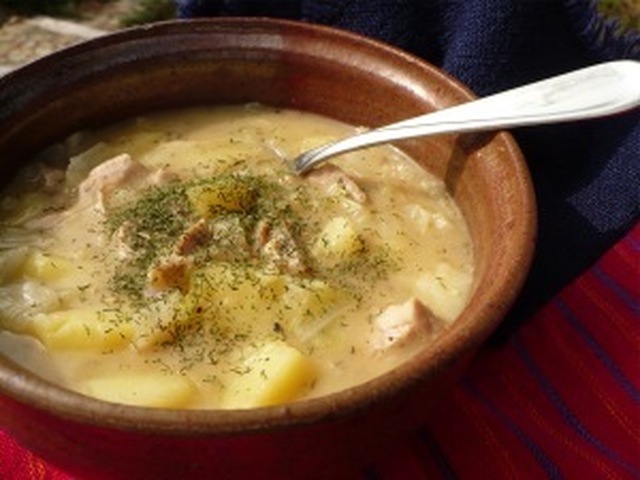 Kapustová polievka so zemiakmi