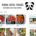 Panda loves veggies
