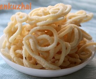 Urad dal murukku recipe – How to make urad dal thenkuzhal recipe – diwali recipes