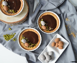 Karotten - Schokoladen Tartelettes / Mini Tarts with Carrots and Chocolate for Easter
