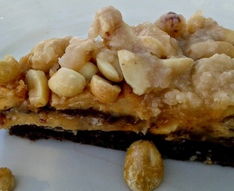 Brownie z kremem fistaszkowym / Brownie with peanut cream