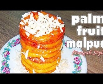malpua recipe | palm fruit malpua - Bengali style - YouTube