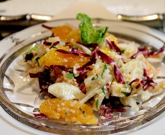 Salata od crvenog radića,komorača i pomorandže