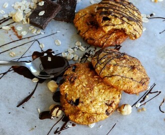 Chocolate chip cookies med nutella