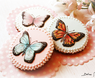 Cómo decorar galletas con imágenes con volumen: Galletas de Mariposa {Vídeo Tutorial + mucho más}