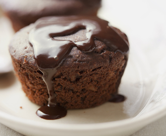 Brownie muffin csokiöntettel