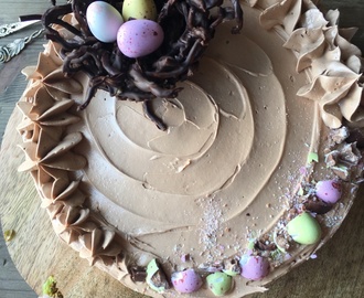 Heavently chocolate easter cake ~ Himmelsk chokladtårta till påsk