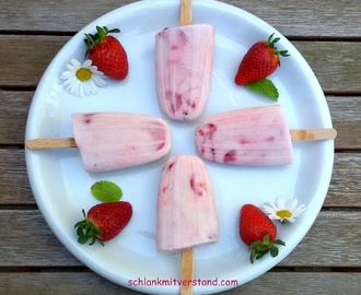 low carb Erdbeer-Joghurt-Eis selber machen