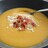 Sötpotatis soppa med fetaost & lufttorkad skinka