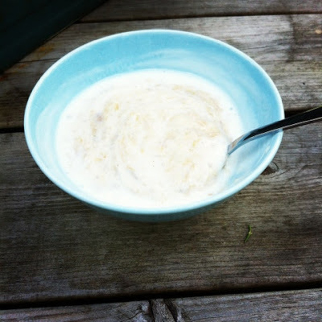 Yoghurt med rabarberkompott, leftovers from heaven!