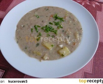 Chlebová polévka se zeleninou a bramborem