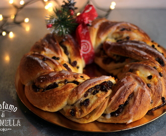 Ghirlanda di pane dolce – profumo di Natale